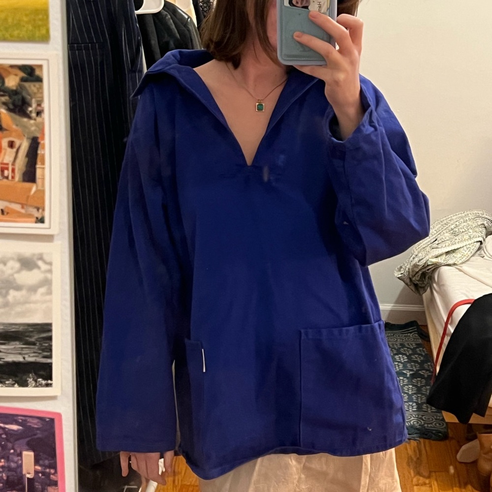 Sailing smock, French blue